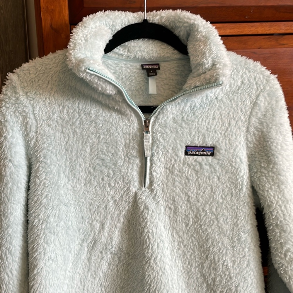 Patagonia Los Gatos 1/4 Zip Pullover small Light Blue